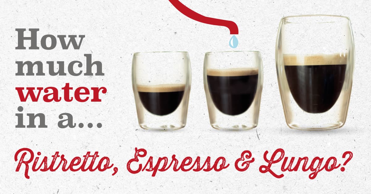 Water espresso, ristretto en lungo Coffee Water espresso, ristretto en lungo Coffee